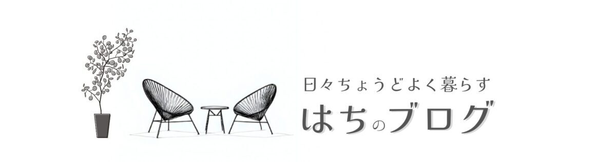 はちのブログ｜日々ちょうどよく暮らす