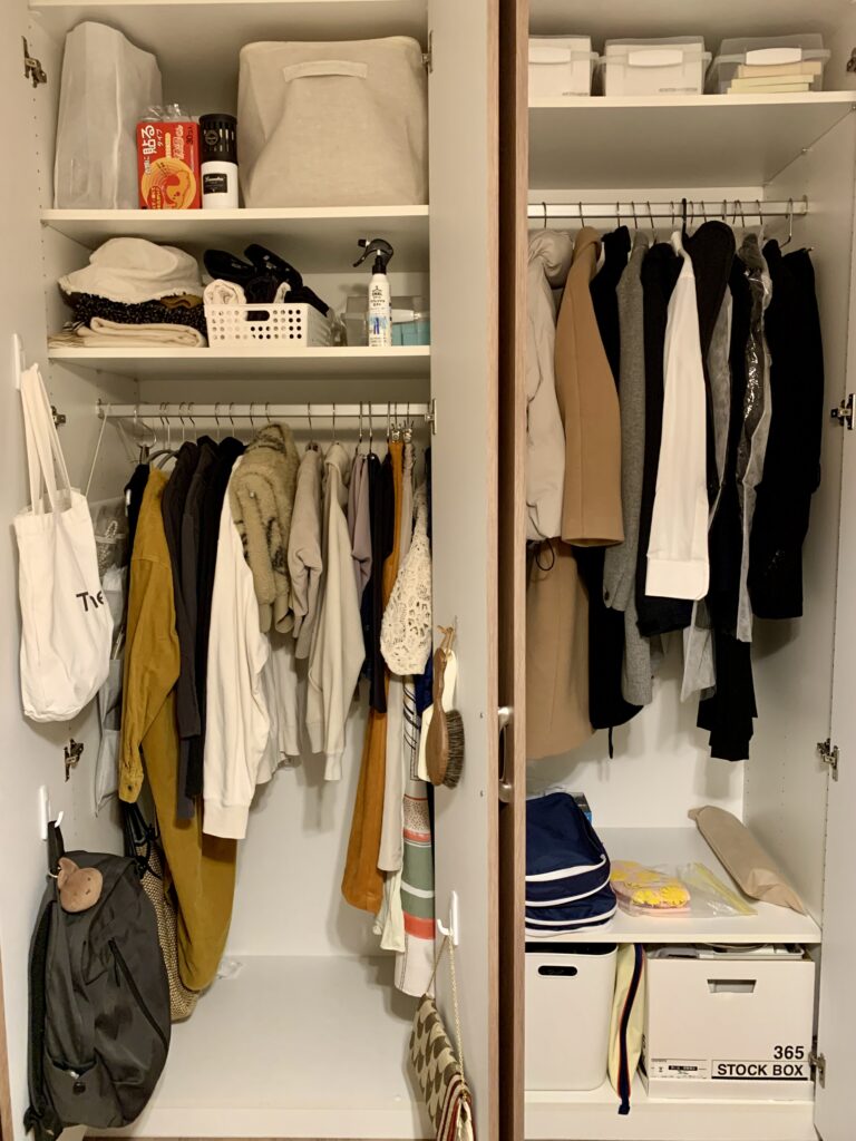 寝室のクローゼット